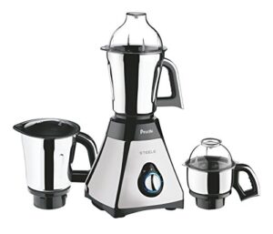 preethi mixer grinder, 13 x 8.6 x 12.5 inches, black, silver