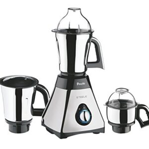 Preethi Mixer Grinder, 13 x 8.6 x 12.5 inches, Black, Silver