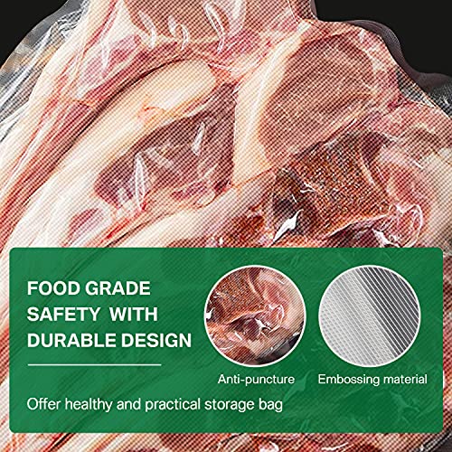 CROMIFY Vacuum Sealer Bags, 100pcs 11" x 16" Bags for Food Saver, Seal a Meal, Sous Vide, Food Preservation, BPA Free and Heavy Duty, Commercial Grade Pre-Cut Food Sealer Bags