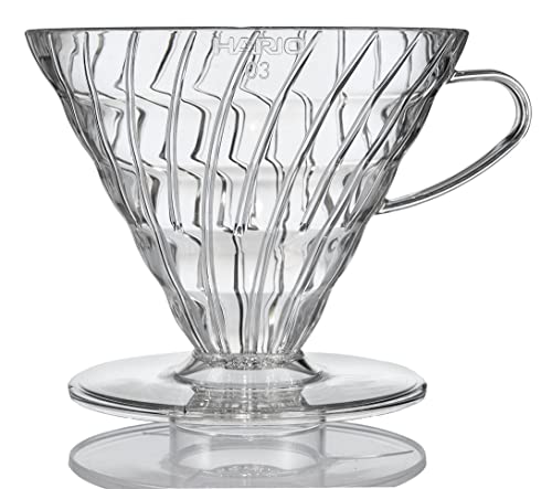 Hario V60 Plastic Coffee Dripper, Size 03, Clear