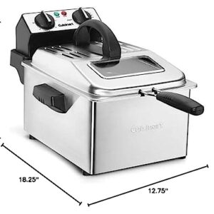 Cuisinart CDF-200P1 Professional Deep Fryer, 1 gallon, Stainless Steel