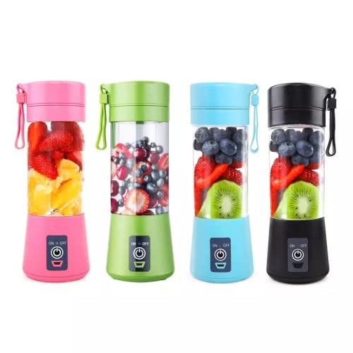 Personal Blender for Shakes and Smoothies, Personal Size Blenders with USB Rechargeable Blender Bottles Travel 380ML (Green)