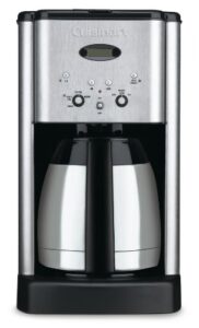 cuisinart dcc-1400 brew central 10-cup thermal coffee maker, silver (renewed)