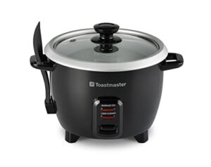 toastmaster 10-cup electric rice cooker (5 cups uncooked), black, tm-101rccn