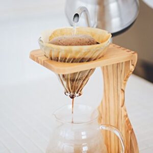 Hario V60 Olive Wood Pour Over Stand Set