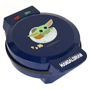 uncanny brands star wars the mandalorian the child waffle maker- baby yoda waffles