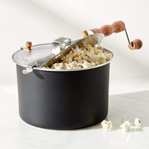 whirley pop stovetop popcorn machine popper. delicious & healthy movie theater popcorn maker. free organic popcorn kit. generic lid