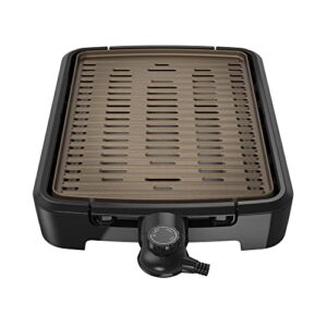 george foreman smokeless indoor grill, party size, black, gfs0172sb