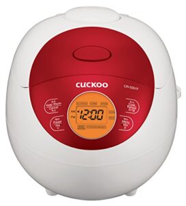 cuckoo cr-0351fr rice cooker red, 0.75 quarts