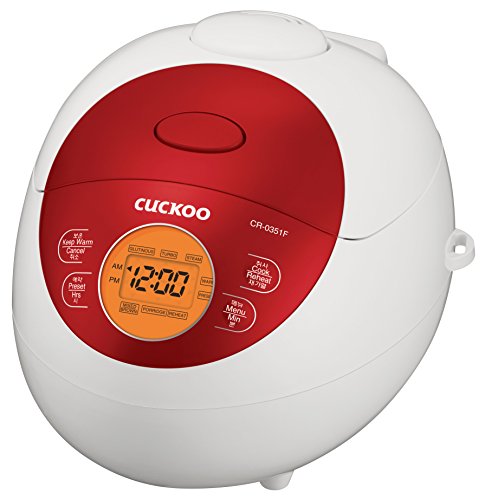 Cuckoo CR-0351FR Rice Cooker Red, 0.75 quarts