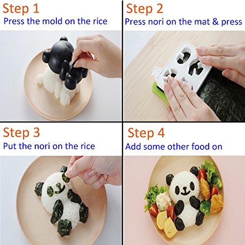 Excelity® Cute Panda Bear DIY Sandwich & Rice Cutter, Cake Bread Toast Mold Maker