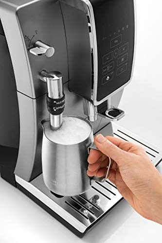 De'Longhi Dinamica Fully Automatic Coffee and Espresso Machine with Premium Adjustable Frother, Stainless Steel, ECAM35025SB