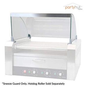 PartyHut Hot Dog Roller Sneeze Guard for 11 Roller Commercial Machine Sanitary Clear Cover (Hot Dog Roller Not Included)