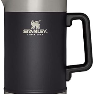 Stanley French Press 48oz with Double Vacuum Insulation, Stainless Steel Wide Mouth Coffee Press, Large Capacity, Ergonomic Handle, Dishwasher Safe