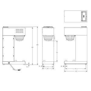 BUNN 33200.0010 VPR APS Commercial Pour Over Air Pot Coffee Brewer (120V/60/1PH)