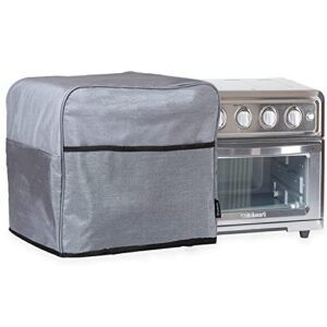 convection toaster oven cover with storage pockets, large - fits machines up to 17 x 15 x 14 inches