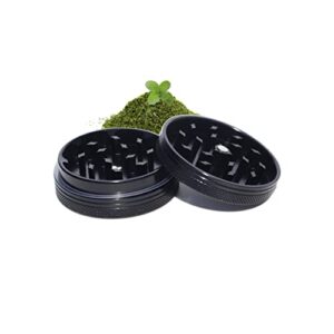 small thin herb chromium crusher grinder 2 inch (black color)