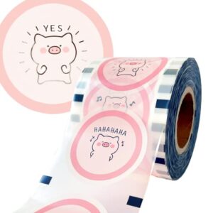cup sealer film 3275 pcs - bubble tea cup sealing film 95 mm (3.74'') for pp plastic cups/paper cups… (piggy icon)