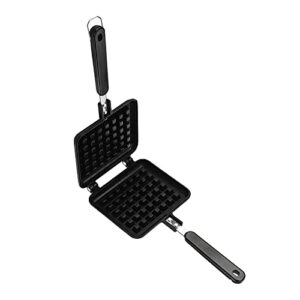 Dicunoy Pan Waffle, Nonstick Waffle Maker Pan, Stove Top Waffle Skillet for Belgian Waffles Sandwich Toaster, Breakfast, 5.5" L x 5.1" W, Sandwich Maker