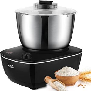 kbs 4qt large stand mixer, double mixing blade with fully stainless bowl,dough mixer dough maker with 180w high speed & pure copper motor, 6 useful accessories, dishwash safe