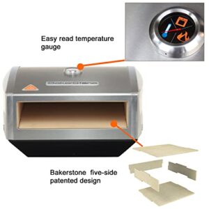 BakerStone Pizza Box, Gas Stove Top Oven (Stainless Steel)