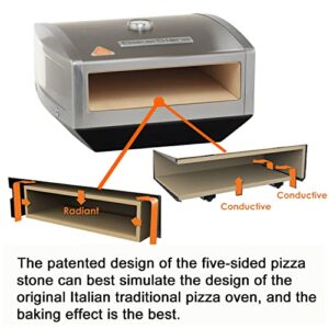 BakerStone Pizza Box, Gas Stove Top Oven (Stainless Steel)