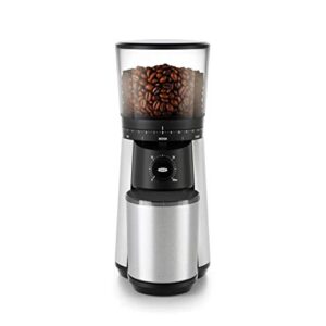 OXO BREW 9 Cup Programmable Coffee Maker Bundle BREW Conical Burr One Push Start Coffee Grinder - Stainless Steel/Black