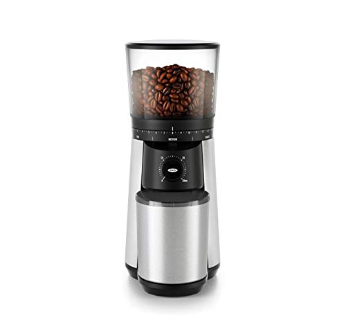 OXO BREW 9 Cup Programmable Coffee Maker Bundle BREW Conical Burr One Push Start Coffee Grinder - Stainless Steel/Black