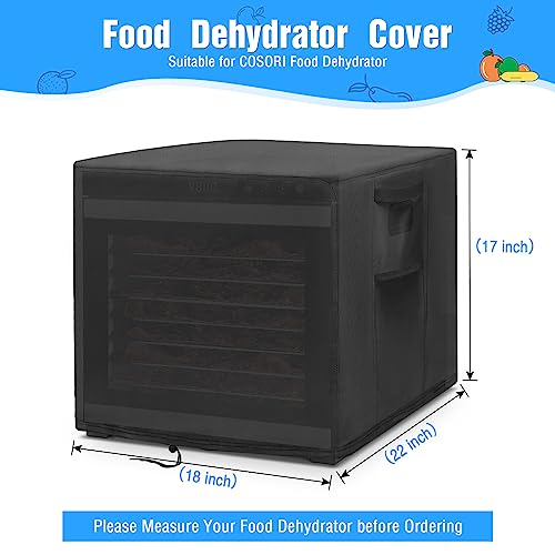 Hengme Dehydrator Cover for Cosori Food Dehydrator, Dustproof Freeze Dryers Cover Waterproof Fruit/Veggie Dryer Dehydrators Cover All Season Protection - 18''Lx22''W x17''H