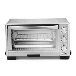 cuisinart tob-1010 toaster oven broiler, 11.77" x 15.86" x 7.87", silver (renewed)