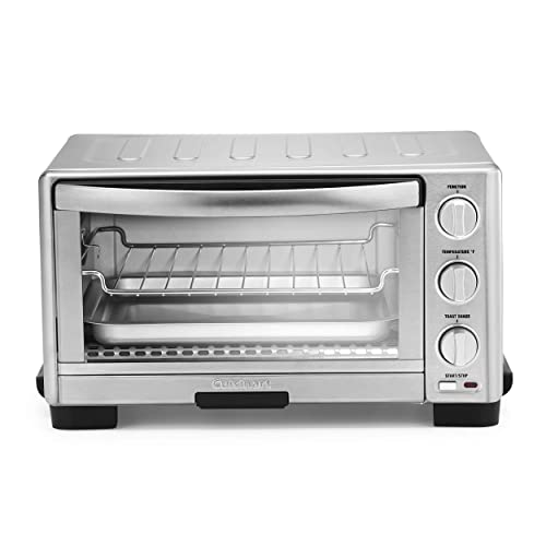 Cuisinart TOB-1010 Toaster Oven Broiler, 11.77" x 15.86" x 7.87", Silver (Renewed)