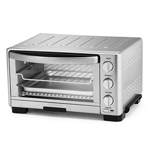 Cuisinart TOB-1010 Toaster Oven Broiler, 11.77" x 15.86" x 7.87", Silver (Renewed)