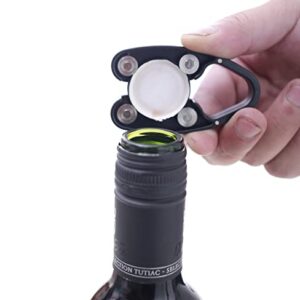 Tyzine 4 Pack Magnetic Design Wine Foil Cutter|Wine Bottle Opener Accessory, Gift for Wine Lovers (4)
