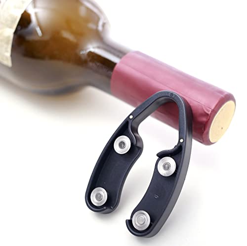 Tyzine 4 Pack Magnetic Design Wine Foil Cutter|Wine Bottle Opener Accessory, Gift for Wine Lovers (4)