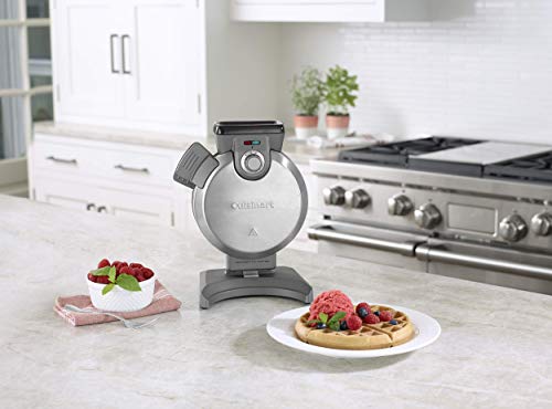 Cuisinart WAF-V100 Vertical Waffle Maker, Silver (Renewed)