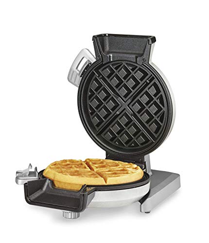 Cuisinart WAF-V100 Vertical Waffle Maker, Silver (Renewed)