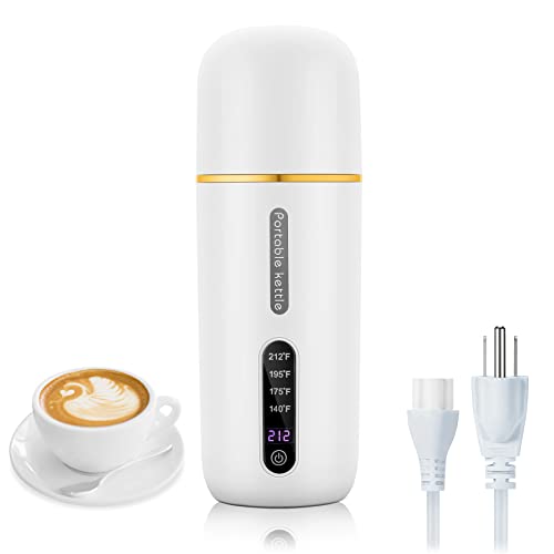 GearRoot Travel Portable Electric Kettle, 380ml Mini Electric Tea Kettle Water Boiler, One Cup Electric Hot Water Kettle, Fast Boil and Auto Shut Off Hot Water Boiler