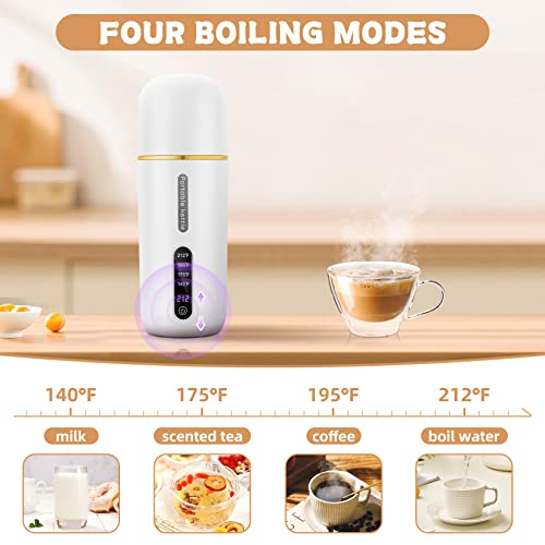 GearRoot Travel Portable Electric Kettle, 380ml Mini Electric Tea Kettle Water Boiler, One Cup Electric Hot Water Kettle, Fast Boil and Auto Shut Off Hot Water Boiler