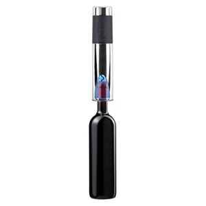 Vinturi Electric Rechargeable Wine Opener with Base and Foil Cutter, Silver