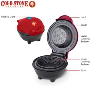 Cold Stone Creamery Waffle Maker, Mini Waffle Bowl Maker, Electric, Nonstick, 4 inch cooking surface