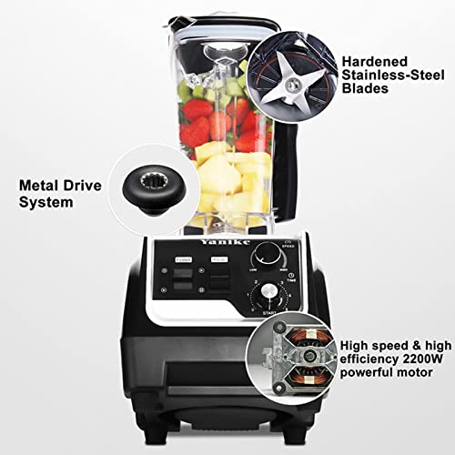 Blender Smoothie Blender, 2200W High Speed Professional Countertop Blender for Shakes and Smoothies, Commercial Blender Built-in Timer, 70OZ BPA-Free Tritan for Crushing Ice,Frozen Dessert,Salsa,Juice (Countertop Blender)