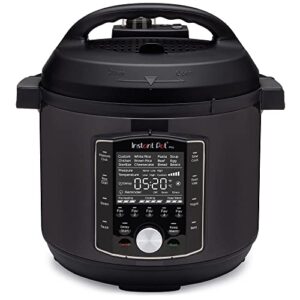 Instant Pot Pro 10-in-1 Pressure Cooker, Slow Cooker, Rice/Grain Cooker, Steamer, Sauté, Sous Vide, Yogurt Maker, 6 Quart & Tempered Glass Lid, Stainless Steel Rim, for 5 Qt/L or 6 Qt/L Models