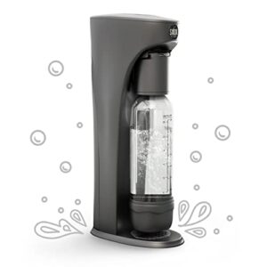 the soda sensei sparkling water maker by soda sense, carbonate anything, easy to clean, home soda machine, 100% satisfaction guarantee, built to last, 24-month warranty, make fizzy water at home