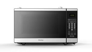 danby ddmw007501g1 countertop microwave, stainless steel