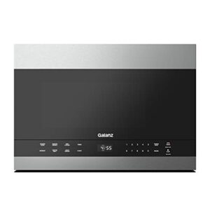 galanz glomjd13s2sw-10 24 inch over the range microwave, sensor cooking, convertible venting with 2 speed, led lighting, child lock, 1000w/120volts, stainless steel, 1.3 cu ft