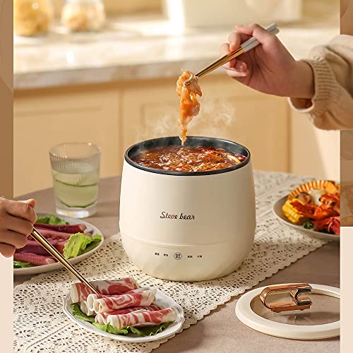 Mini Rice Cooker Portable Design,Rice Cooker Small for Long-Distance Travel,cute rice cooker Multi-function,Rice Cooker Stainless Steel Inner Pot,Low Carb Rice Cooker