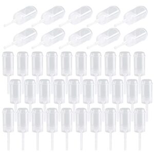 ekind round shape clear push-up cake pop shooter (push pops) plastic containers with lids, base & sticks, pack of 40