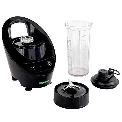 Yonanas Personal Blender with 13.5-Ounce Portable Cup and Drinking Lid for Shakes and Smoothies, BPA Free, 300-Watts, Black