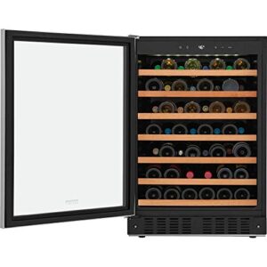 Frigidaire FGWC5233TS Gallery Series 26 Inch Built-In and Freestanding Single Zone Wine Cooler in Stainless Steel,Silver