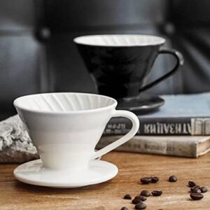 Pour Over Coffee Makers Ceramic Coffee Dripper V60 size 01 White